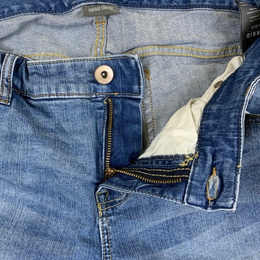Torrid Crop Boyfriend Jeans Womens 16 Medium Wash Distressed Vintage Stretch 25" - Picture 4 of 12